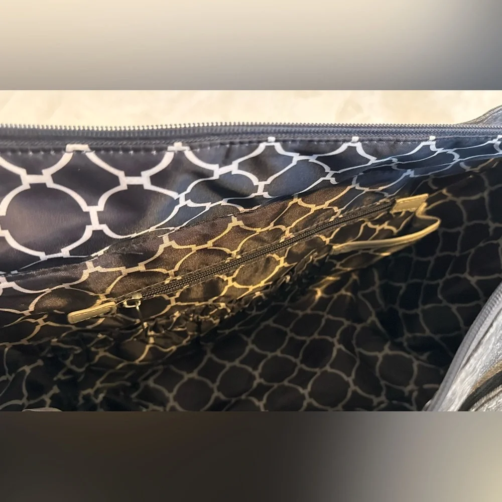 Bananafish Diaper Bag.  New Condition/ Never used.  Light navy and taupe/tan.